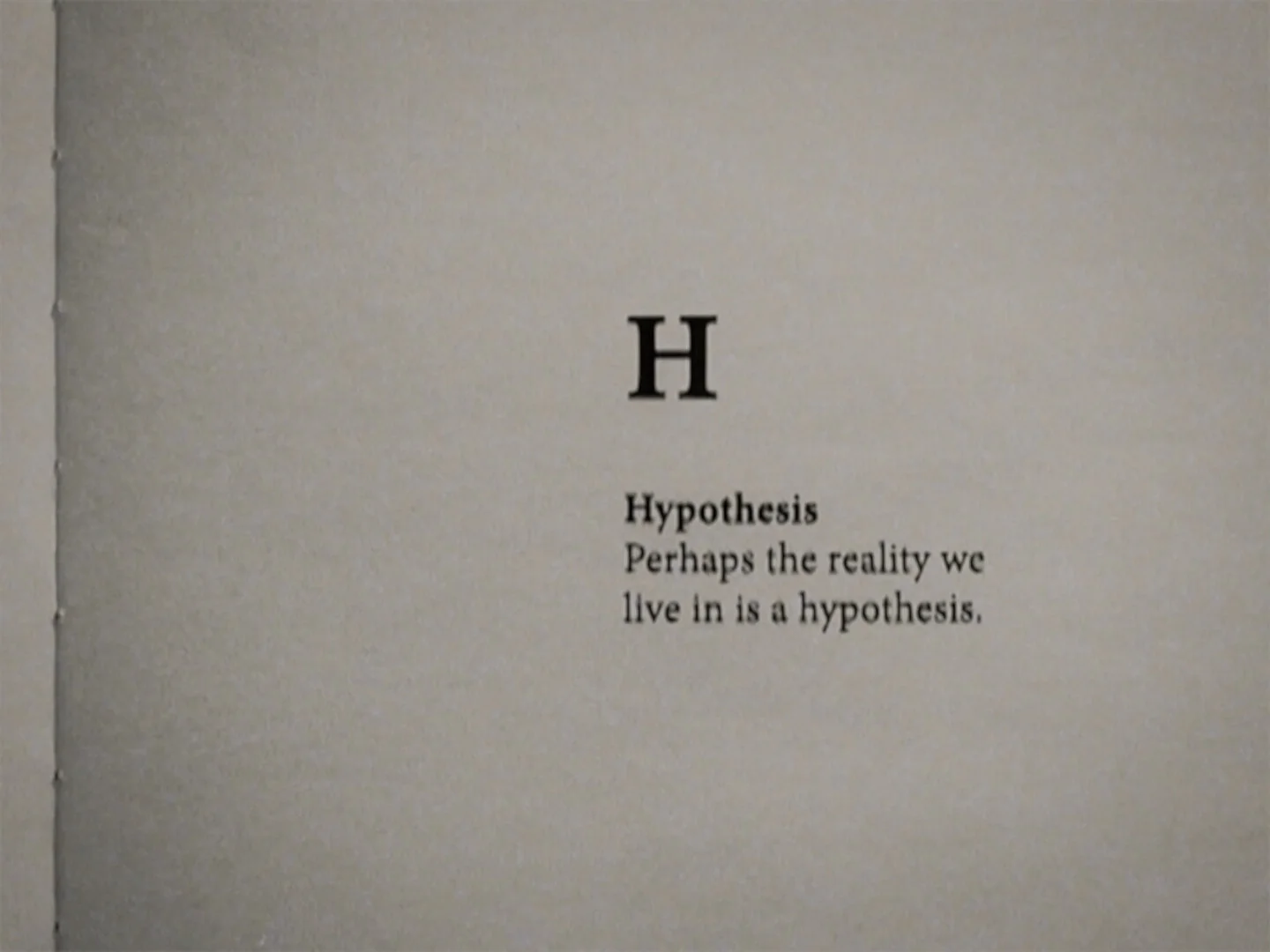 A Disordered Dictionary