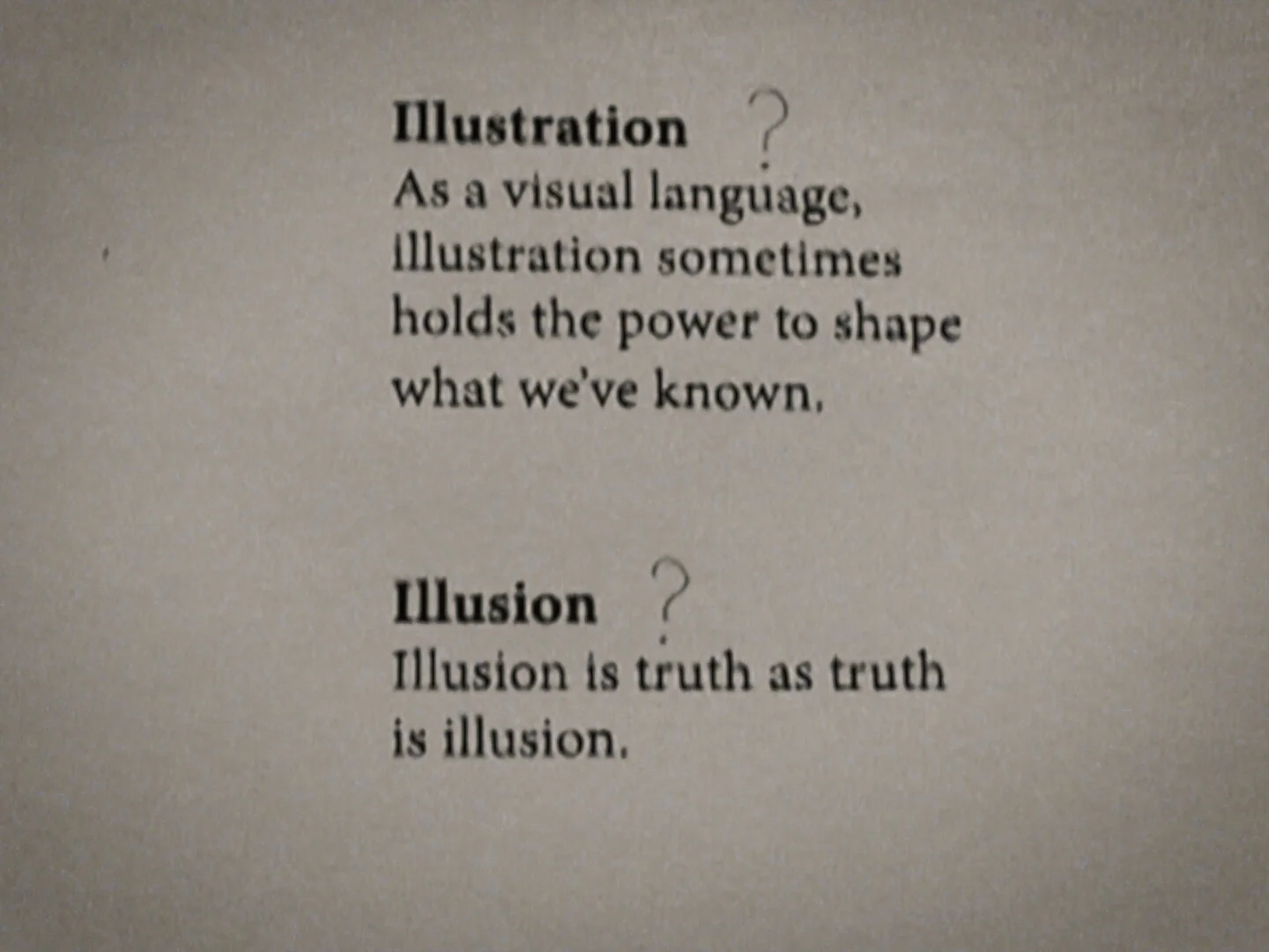 A Disordered Dictionary